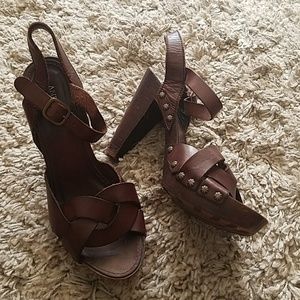 Andreas Leather Strap Heels